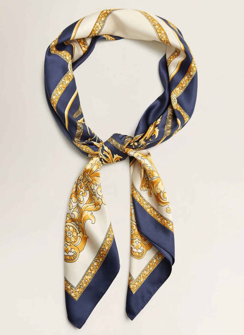 Foulard bleu MANGO pour femme