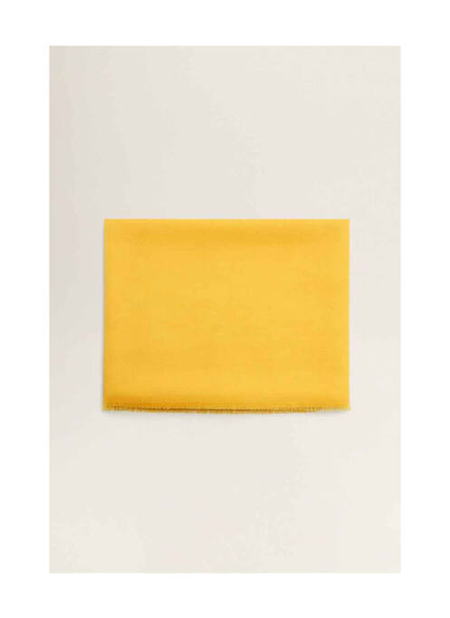 Echarpe jaune MANGO pour femme