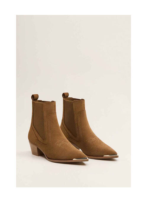 Bottines/Boots marron MANGO femme