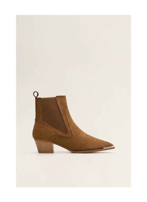 Bottines/Boots marron MANGO femme