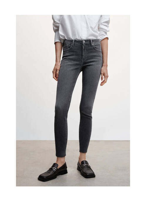 Jeans skinny gris MANGO pour femme