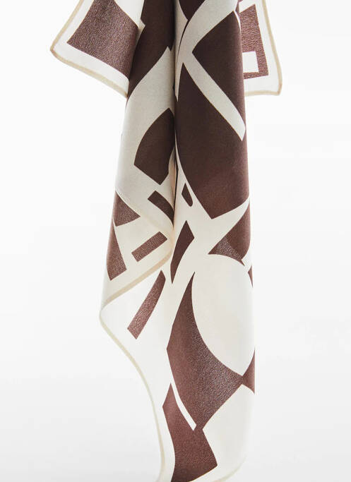 Foulard marron MANGO femme