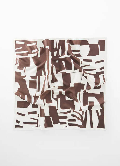 Foulard marron MANGO femme
