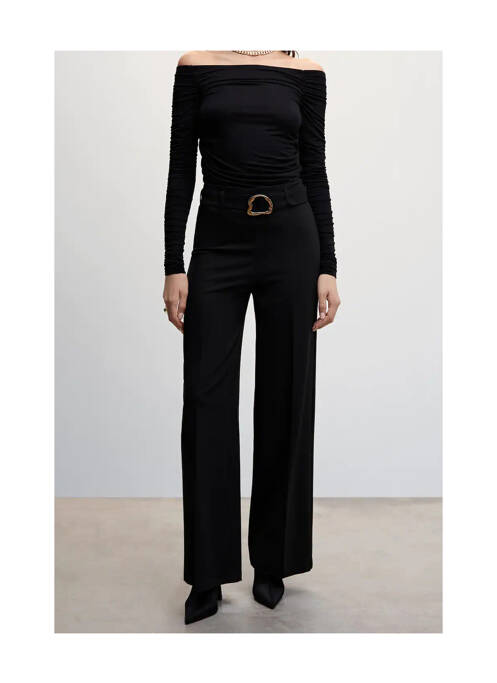 Pantalon flare noir MANGO pour femme