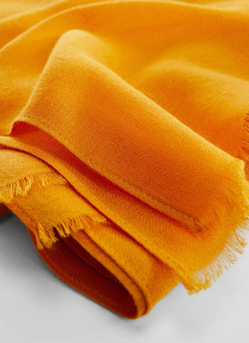 Echarpe jaune MANGO femme
