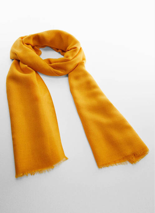 Echarpe jaune MANGO femme
