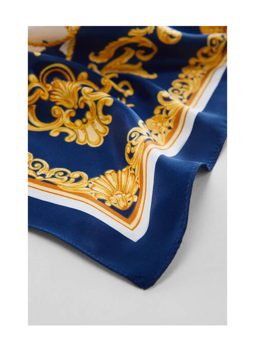 Foulard bleu MANGO femme