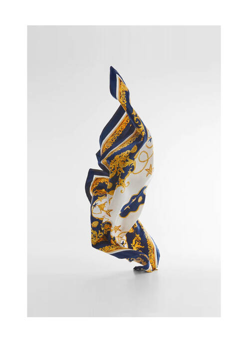 Foulard bleu MANGO femme