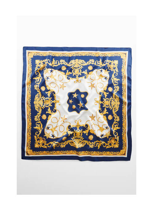 Foulard bleu MANGO femme