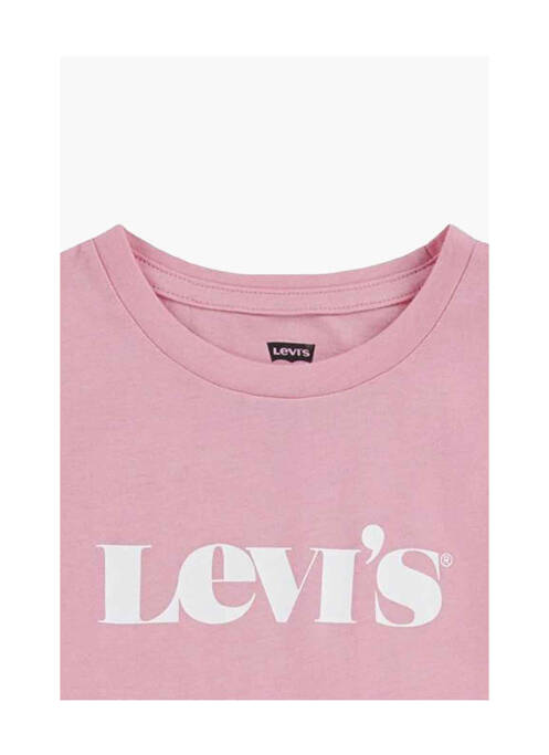 T-shirt rose LEVIS pour fille