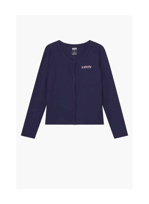 Gilet manches longues bleu LEVIS pour fille