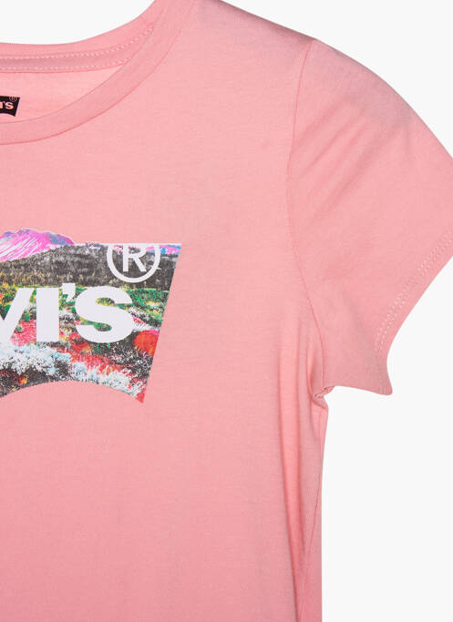 T-shirt rose LEVIS pour fille