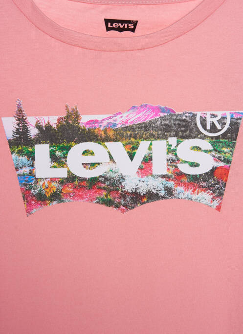 T-shirt rose LEVIS pour fille