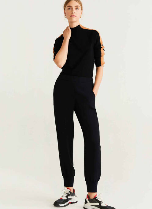 Pantalon chino noir MANGO pour femme