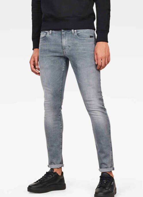 Jeans skinny gris G STAR pour homme