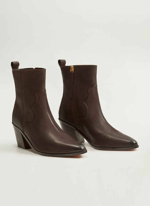 Bottes marron MANGO femme