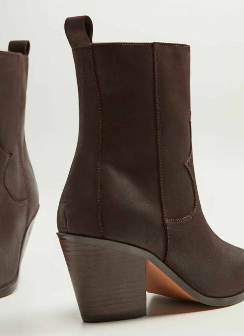 Bottes marron MANGO femme