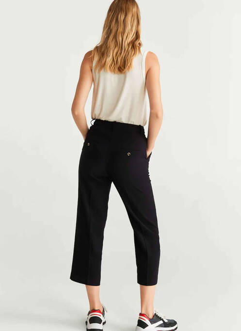 Pantalon 7/8 noir MANGO pour femme