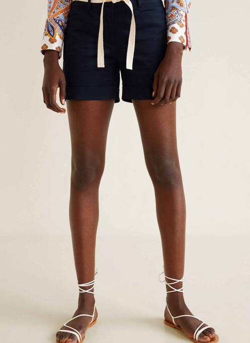 Short bleu MANGO pour femme