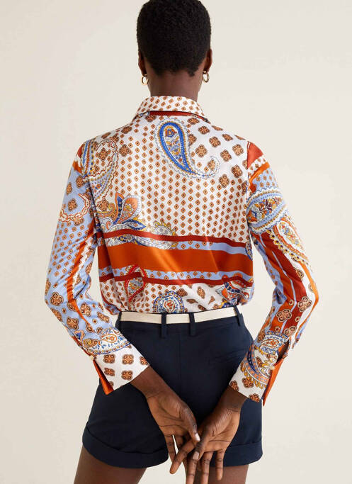 Short bleu MANGO pour femme