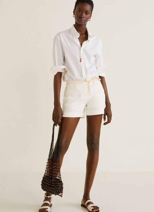 Short bleu MANGO pour femme