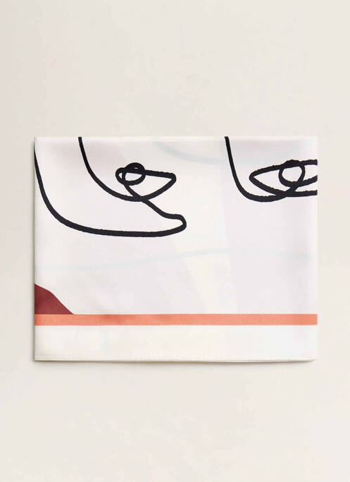 Foulard orange MANGO pour femme