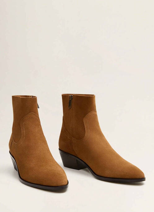 Bottines/Boots marron MANGO femme