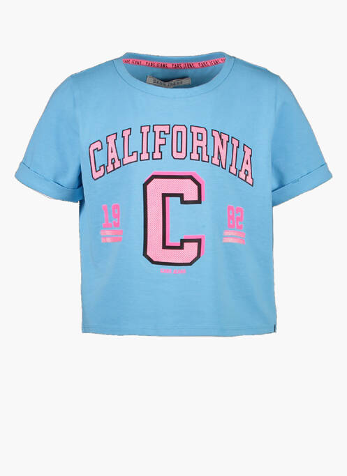 T-shirt bleu CARS JEANS pour fille