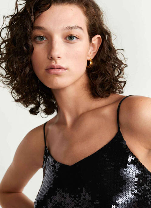 Débardeur noir MANGO pour femme