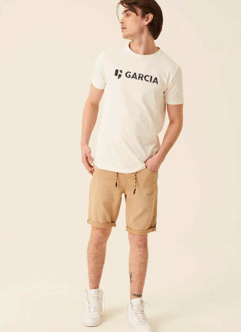 Short beige GARCIA pour homme