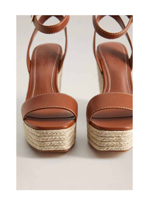 Sandales/Nu pieds marron MANGO femme