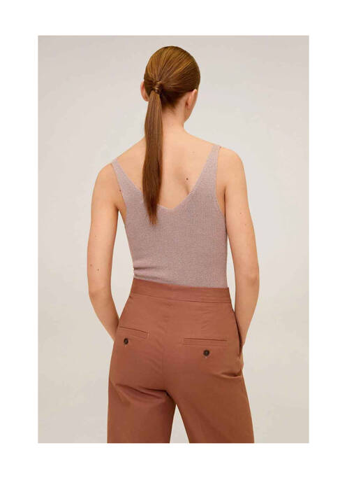 Débardeur rose MANGO pour femme