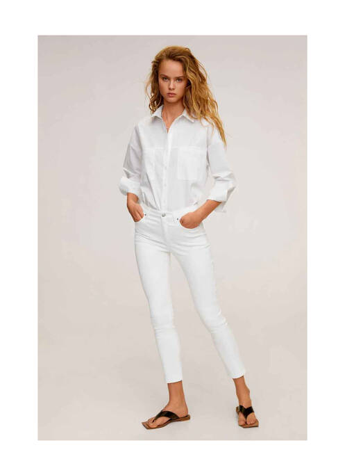 Jeans skinny blanc MANGO pour femme