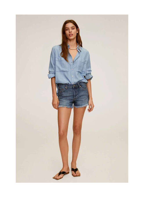 Bermuda bleu MANGO pour femme
