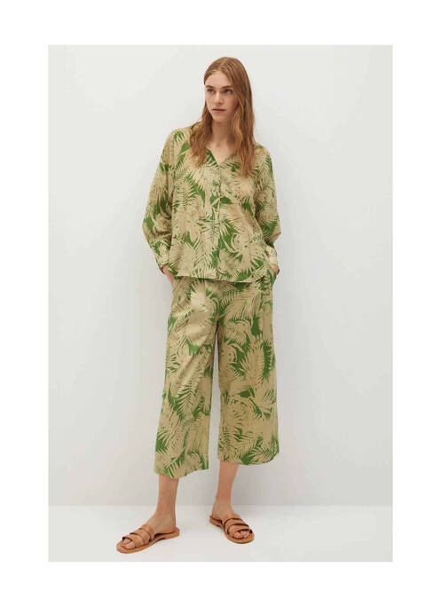 Pantalon flare vert MANGO pour femme