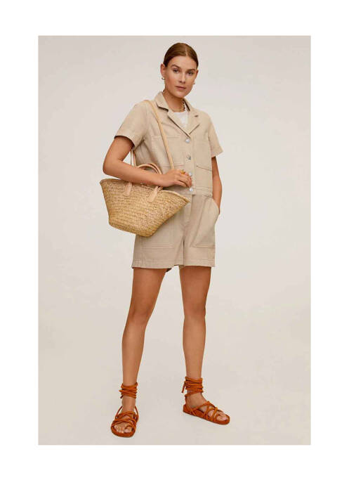 Combishort beige MANGO pour femme