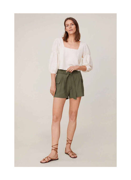 Short vert MANGO pour femme