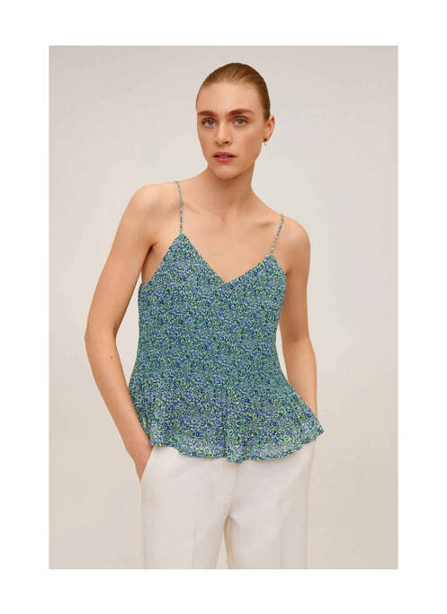 Top vert MANGO pour femme
