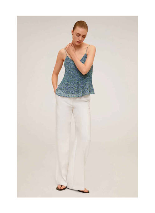 Top vert MANGO pour femme