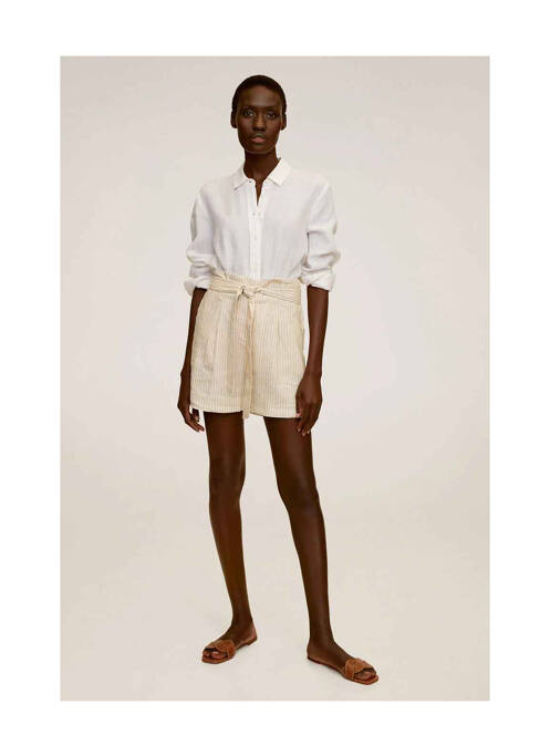 Short beige MANGO pour femme