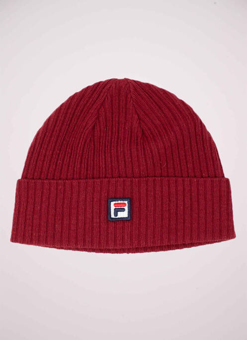 Bonnet rouge FILA pour homme