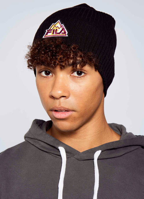 Bonnet noir FILA pour homme