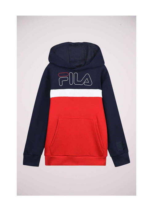 Sweat-shirt à capuche rouge FILA pour garçon