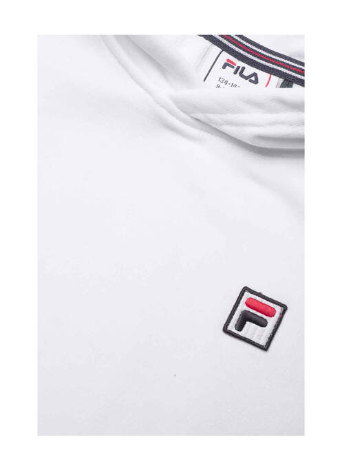 Sweat-shirt à capuche blanc FILA pour garçon
