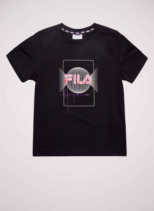 T-shirt noir FILA pour garçon