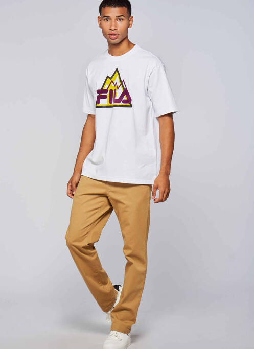 T-shirt blanc FILA pour homme