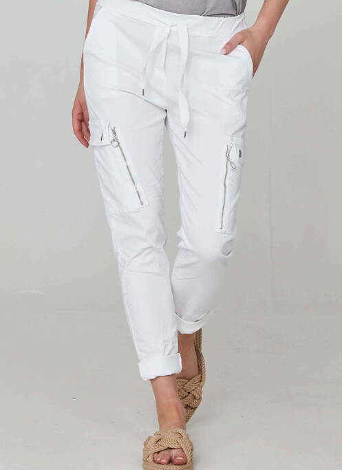 Pantalon cargo blanc NÜ pour femme