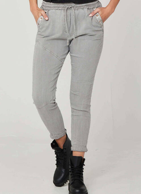 Pantalon cargo gris NÜ pour femme