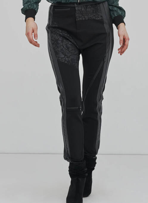 Pantalon slim noir NÜ pour femme