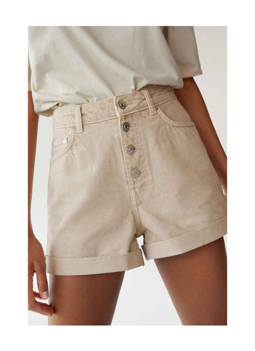 Short beige MANGO pour femme